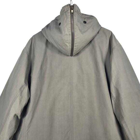 Vintage Polo Ralph Lauren Coat Mens XL Olive Hooded Parka Plaid Wool Cape 90s - Picture 9 of 15